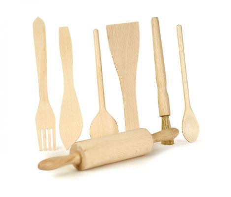 EGMONT TOYS - SET DE 7 ACCESSOIRES EN BOIS - UN MONDE RIGOLO